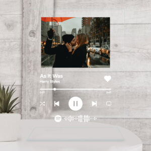 Plaketa Spotify so skladbou podľa tvojho výberu a vlastným obrázkom.