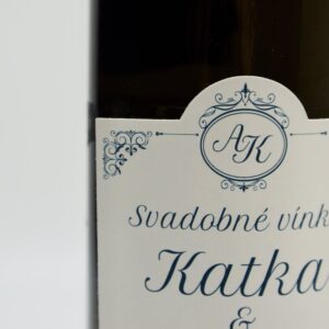 Elegantné nálepky na svadobné víno – s vašimi menami, dátumom a jedinečným dizajnom na pamiatku!