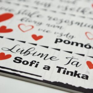 Personalizovaná tabuľka pre otca – krásne poďakovanie za jeho lásku a podporu!